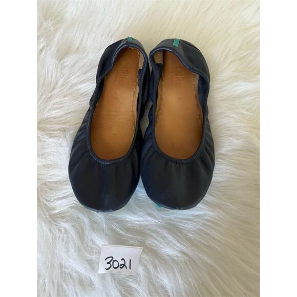 Tieks Women's Navy Blue Leather Ballet Flats Size 8 Casual Slip On Shoes *READ* - Picture 2 of 15